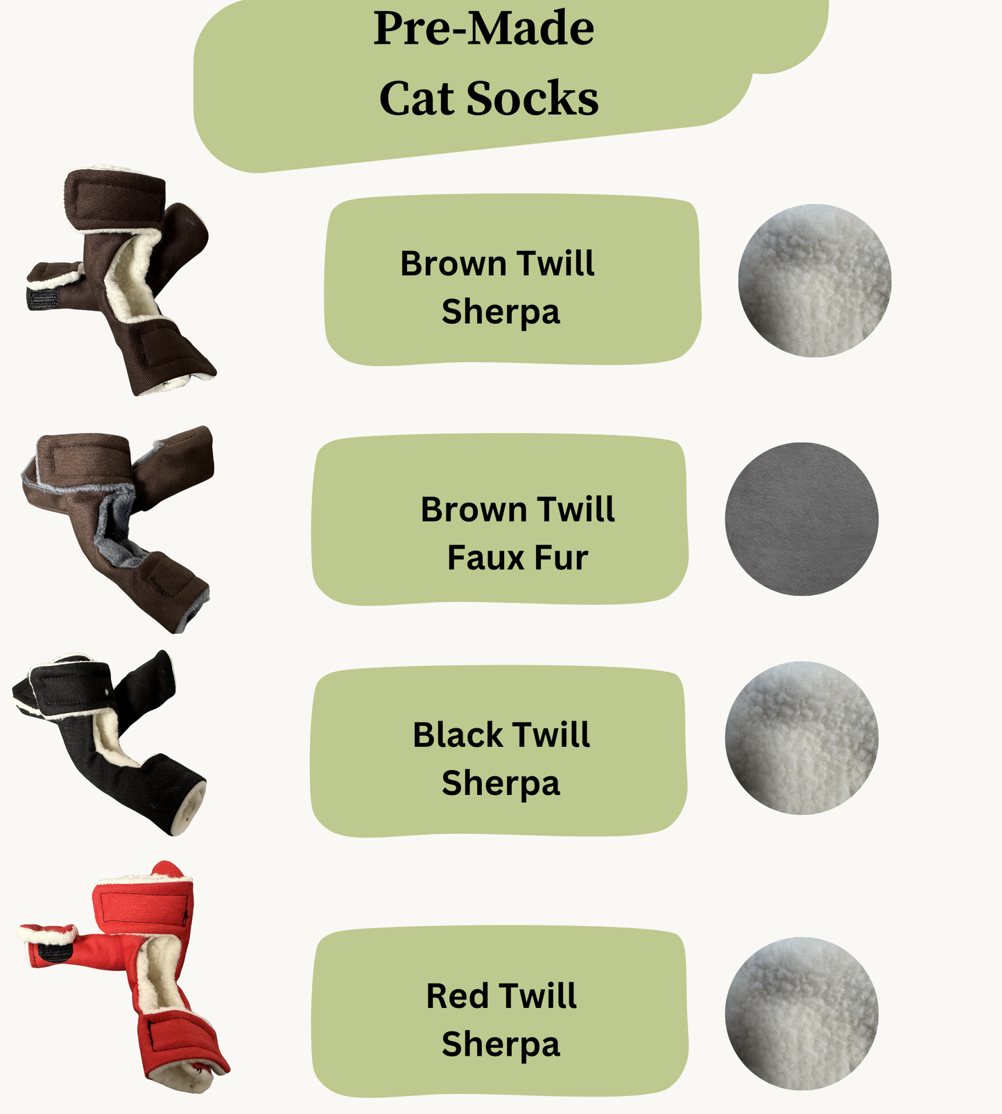 Pre Made Cat Socks
