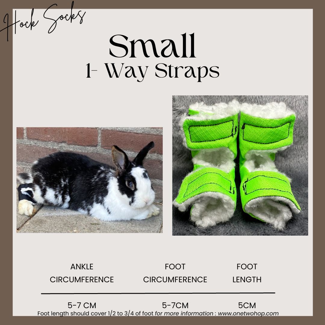 Size: Small Rabbit Hock Socks (1-Way Straps)
