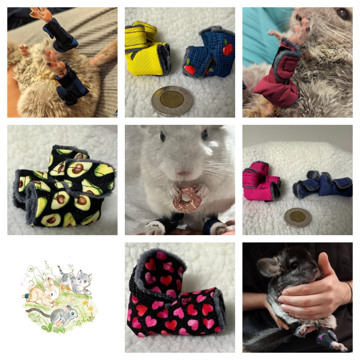 Tiny Critters / Chinchilla Socks