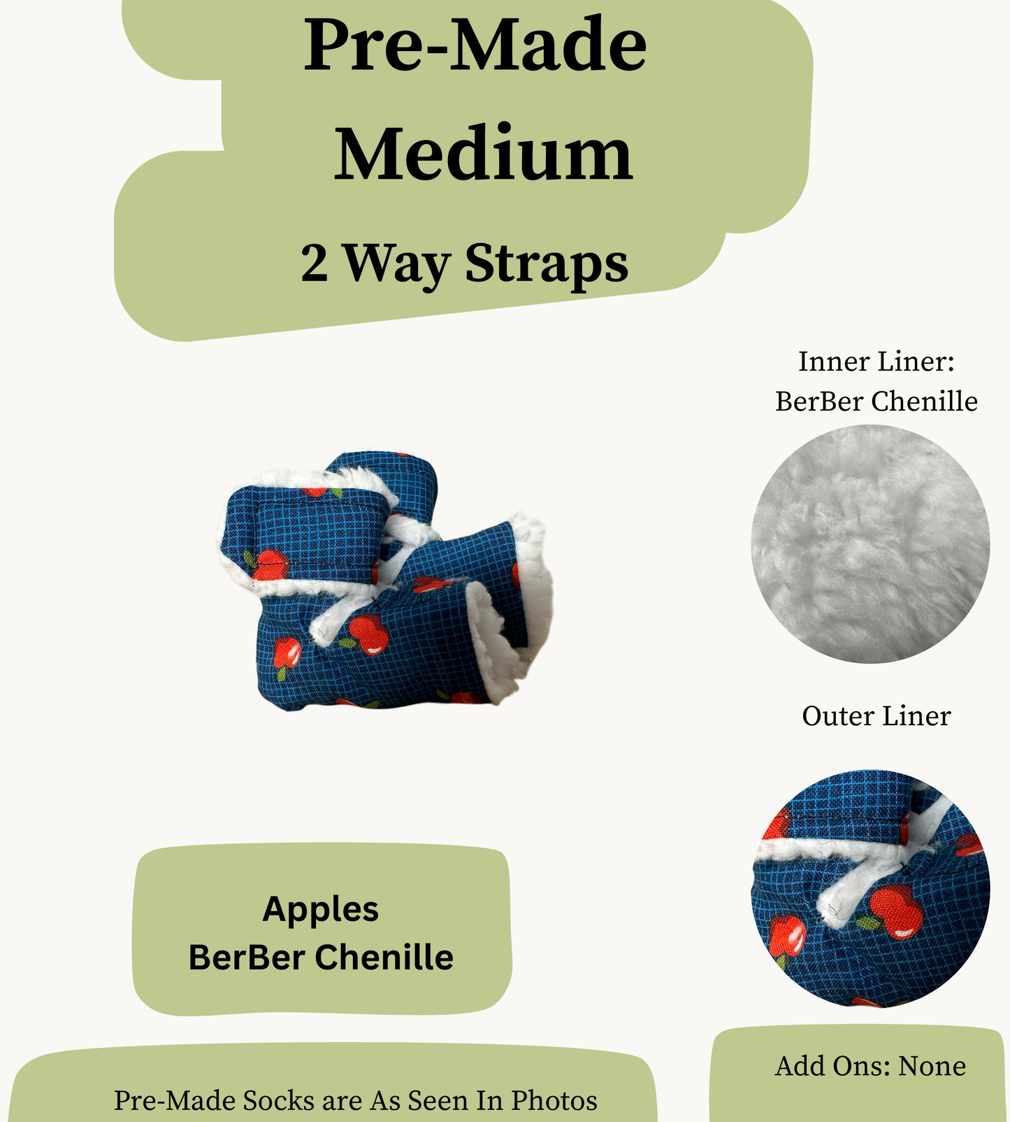 Pre Made Medium Rabbit Socks (2-Way)