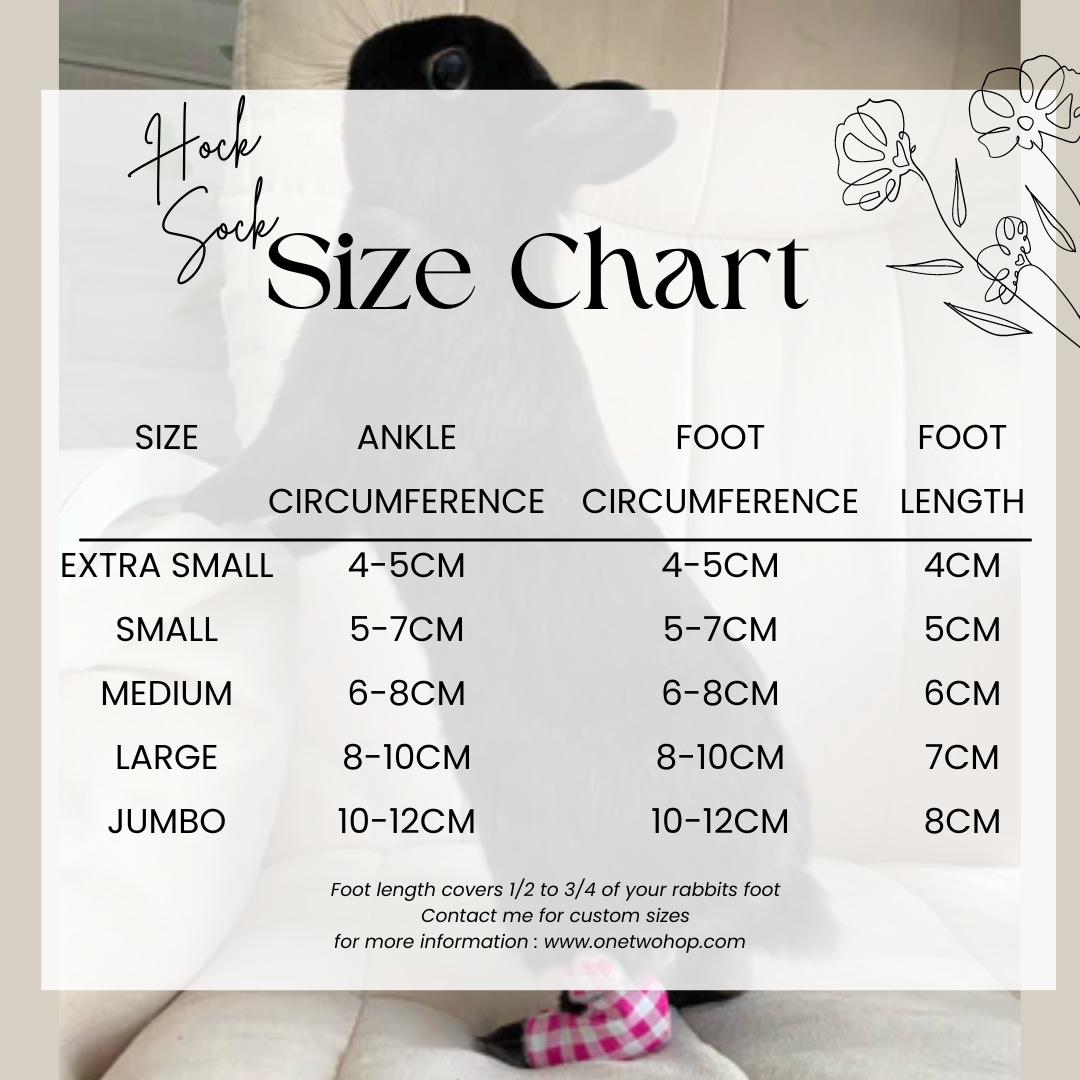 Size: Jumbo Rabbit Hock Socks (2-Way Straps)
