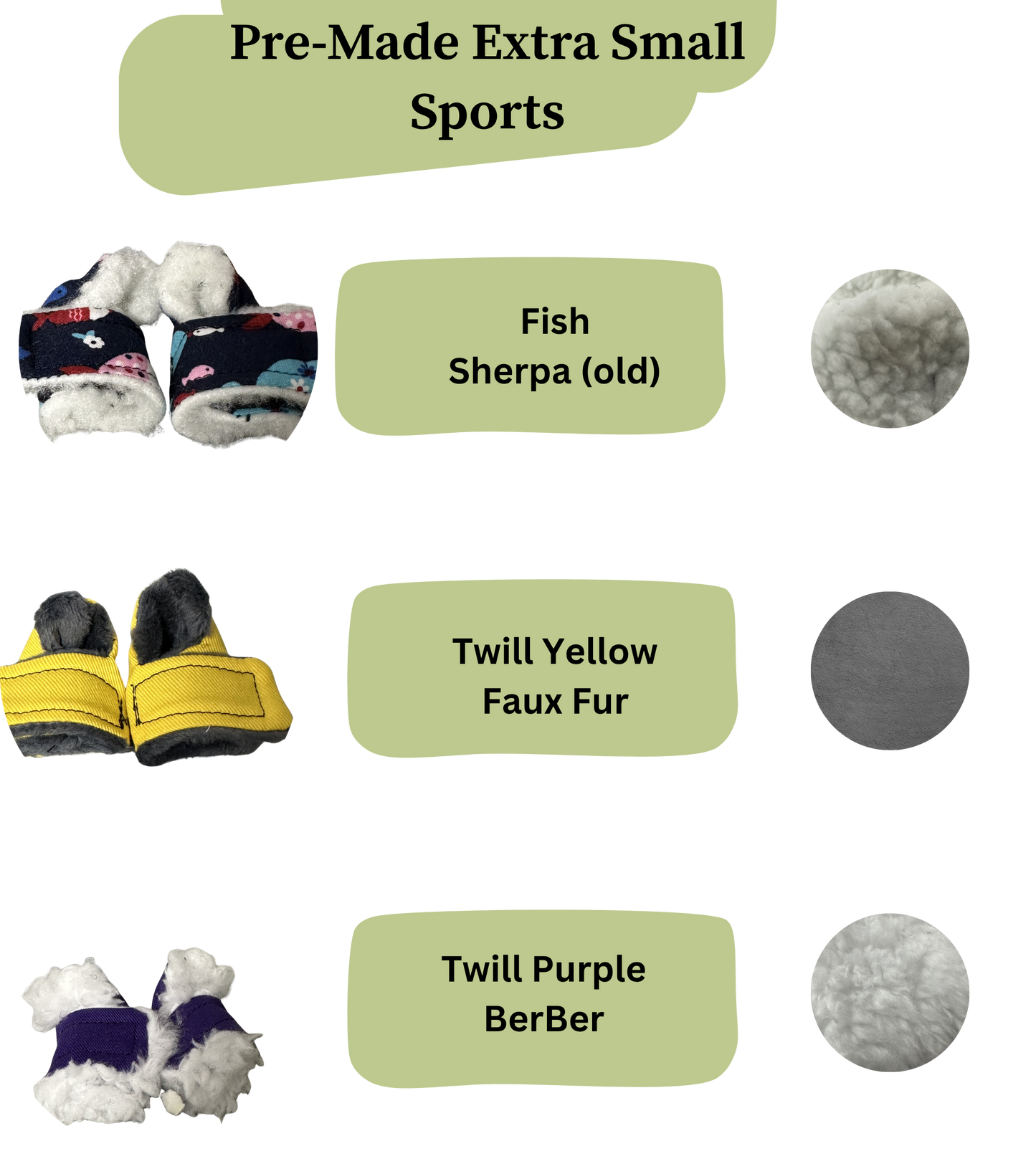 Pre Made Extra Small Rabbit Socks (Sport)