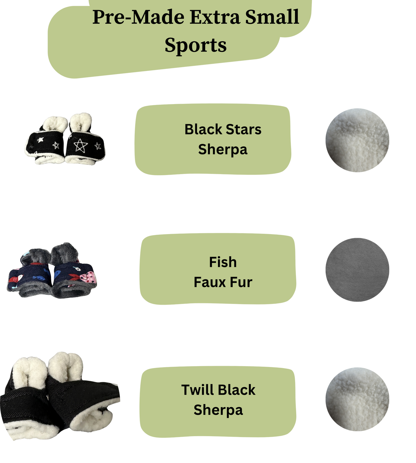 Pre Made Extra Small Rabbit Socks (Sport)
