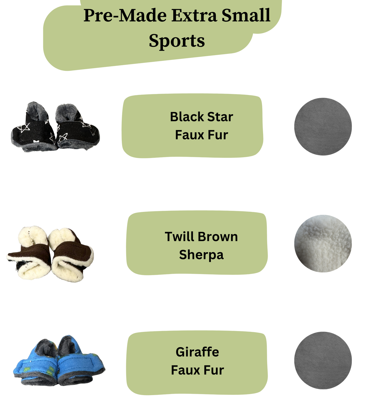 Pre Made Extra Small Rabbit Socks (Sport)