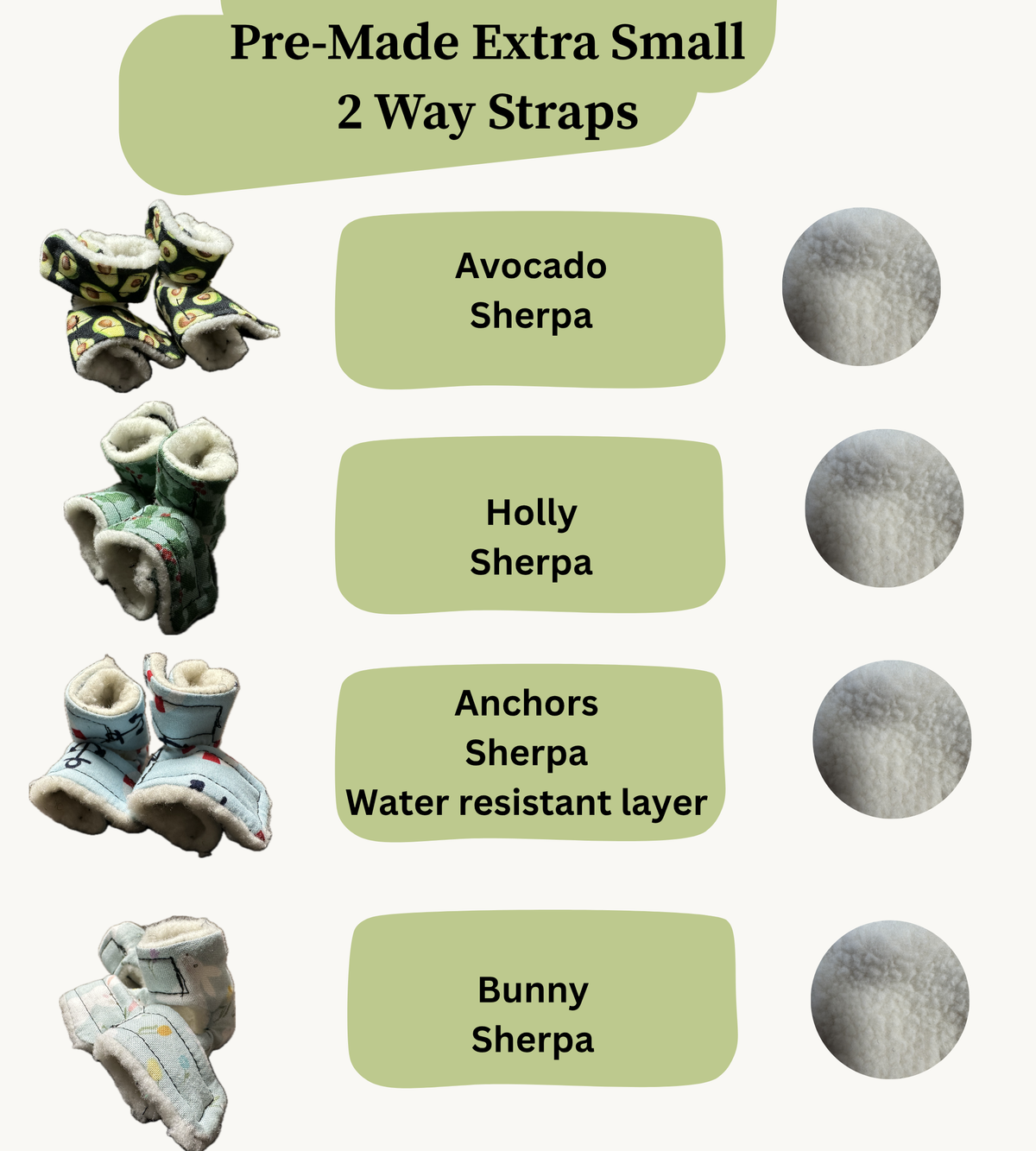 Pre Made Extra Small Rabbit Socks (2-Way)