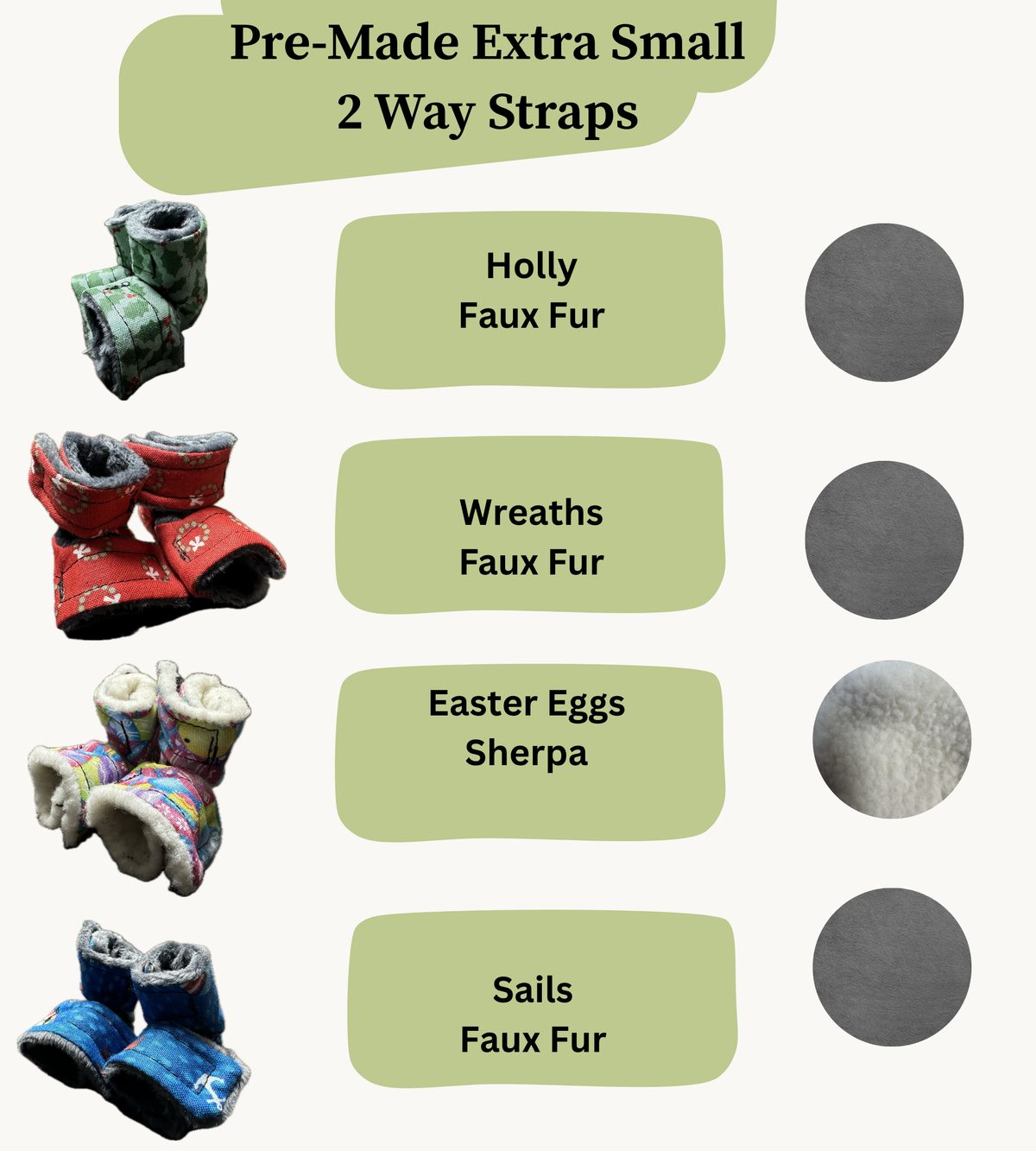 Pre Made Extra Small Rabbit Socks (2-Way)