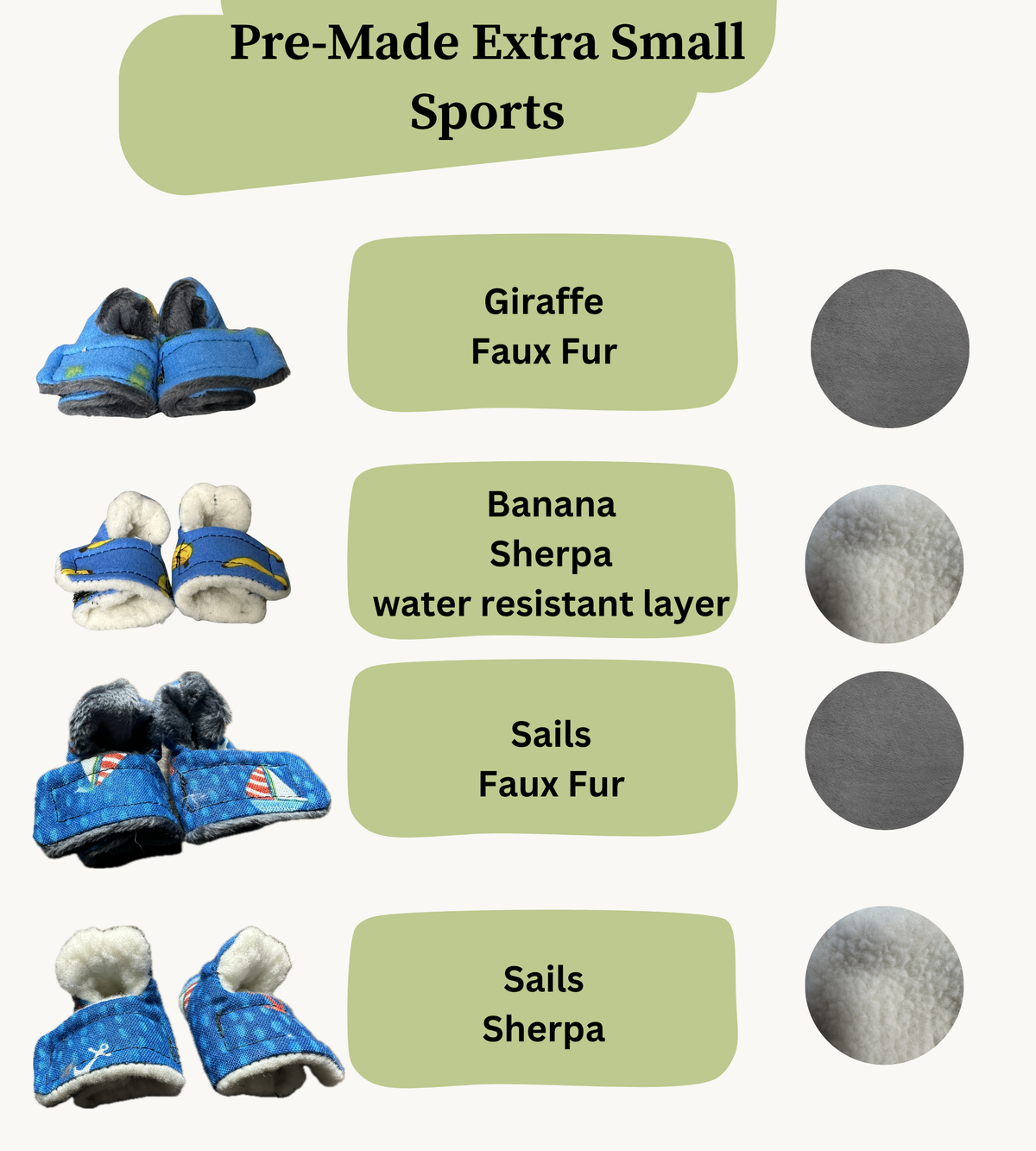 Pre Made Extra Small Rabbit Socks (Sport)