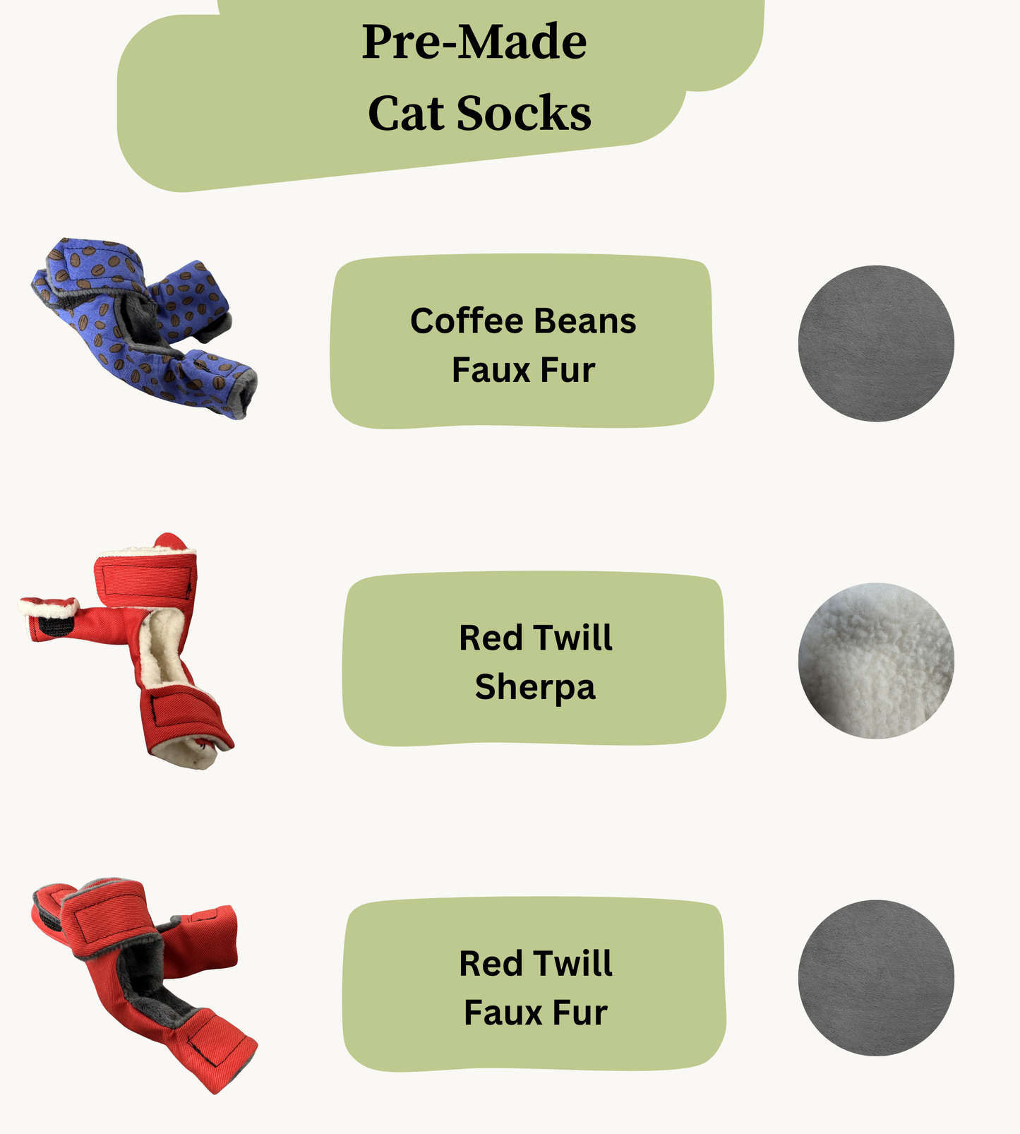 Pre Made Cat Socks