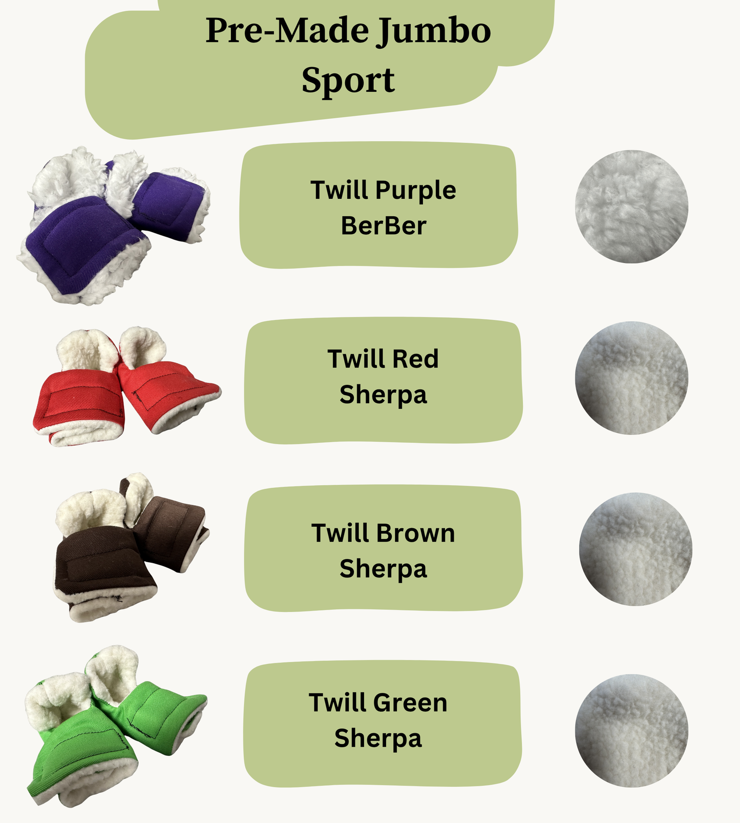 Pre Made Jumbo Rabbit Socks (Sport)
