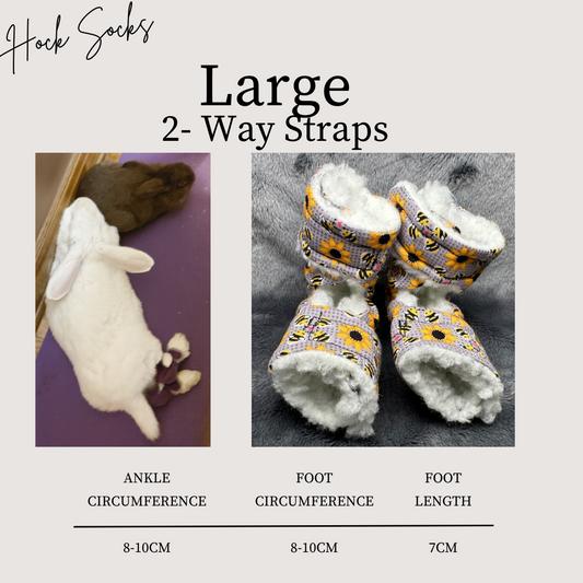 Size: Large Rabbit Hock Socks(2-Way Straps)