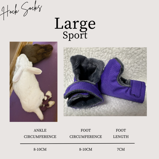 Size: Large Rabbit Hock Socks(Sport Socks)