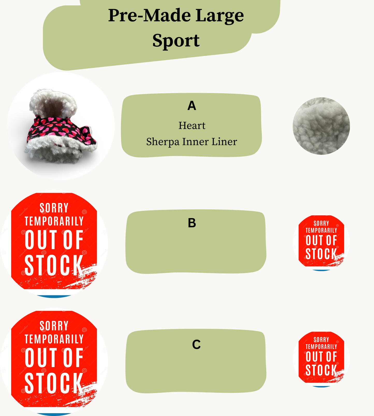 Pre Made Large Rabbit Socks (Sport)