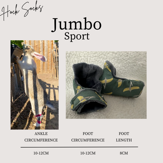 Size: Jumbo Rabbit Hock Socks (Sport Socks)