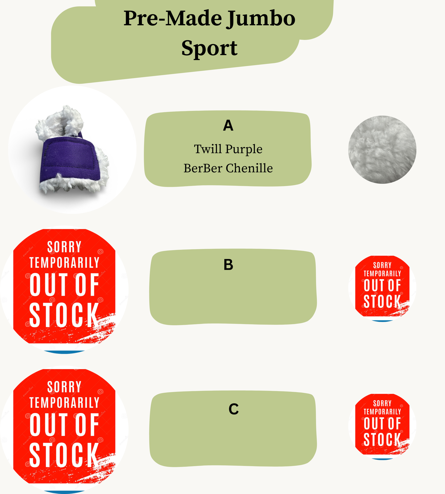 Pre Made Jumbo Rabbit Socks (Sport)