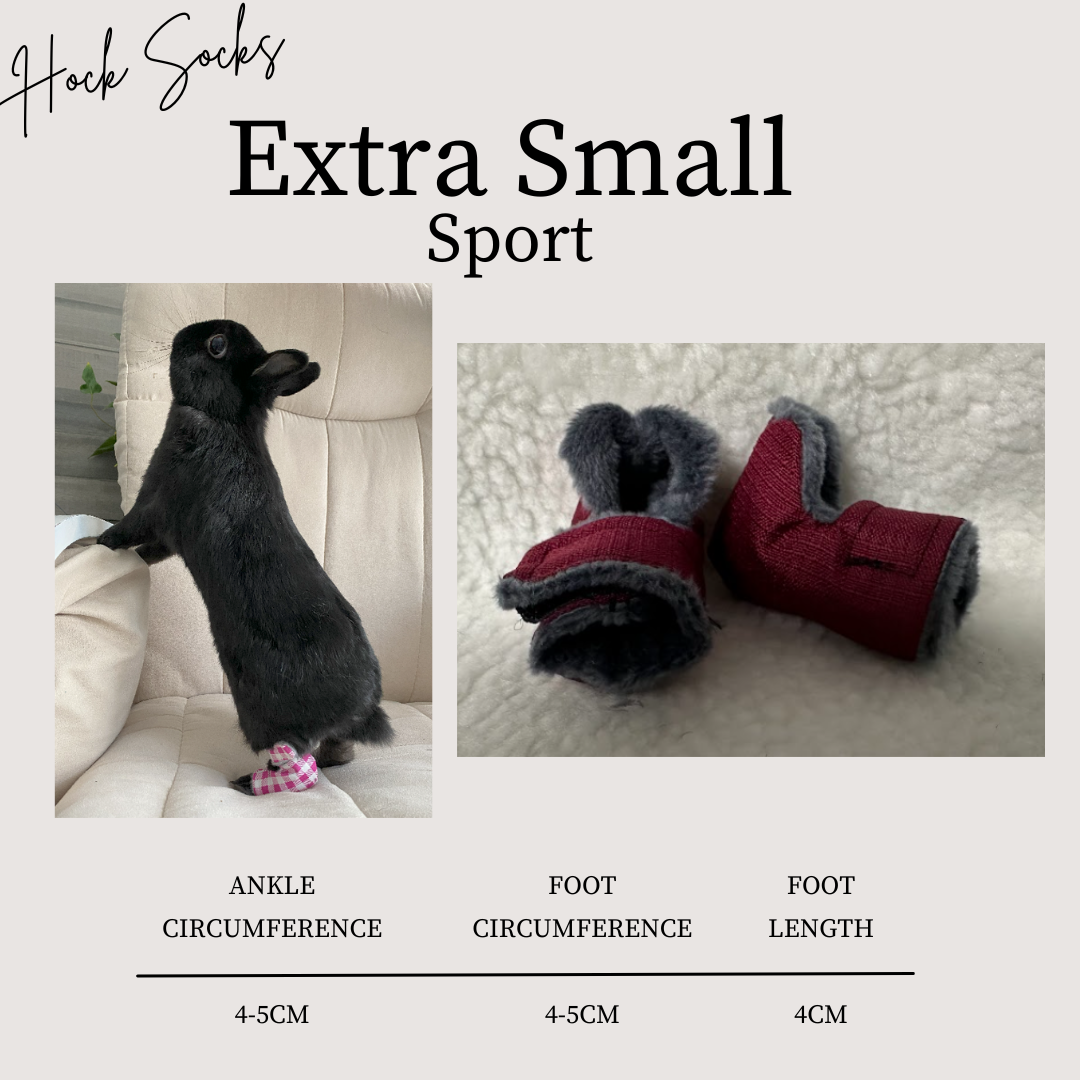 Size: Extra Small Rabbit Hock Socks (Sport Socks)