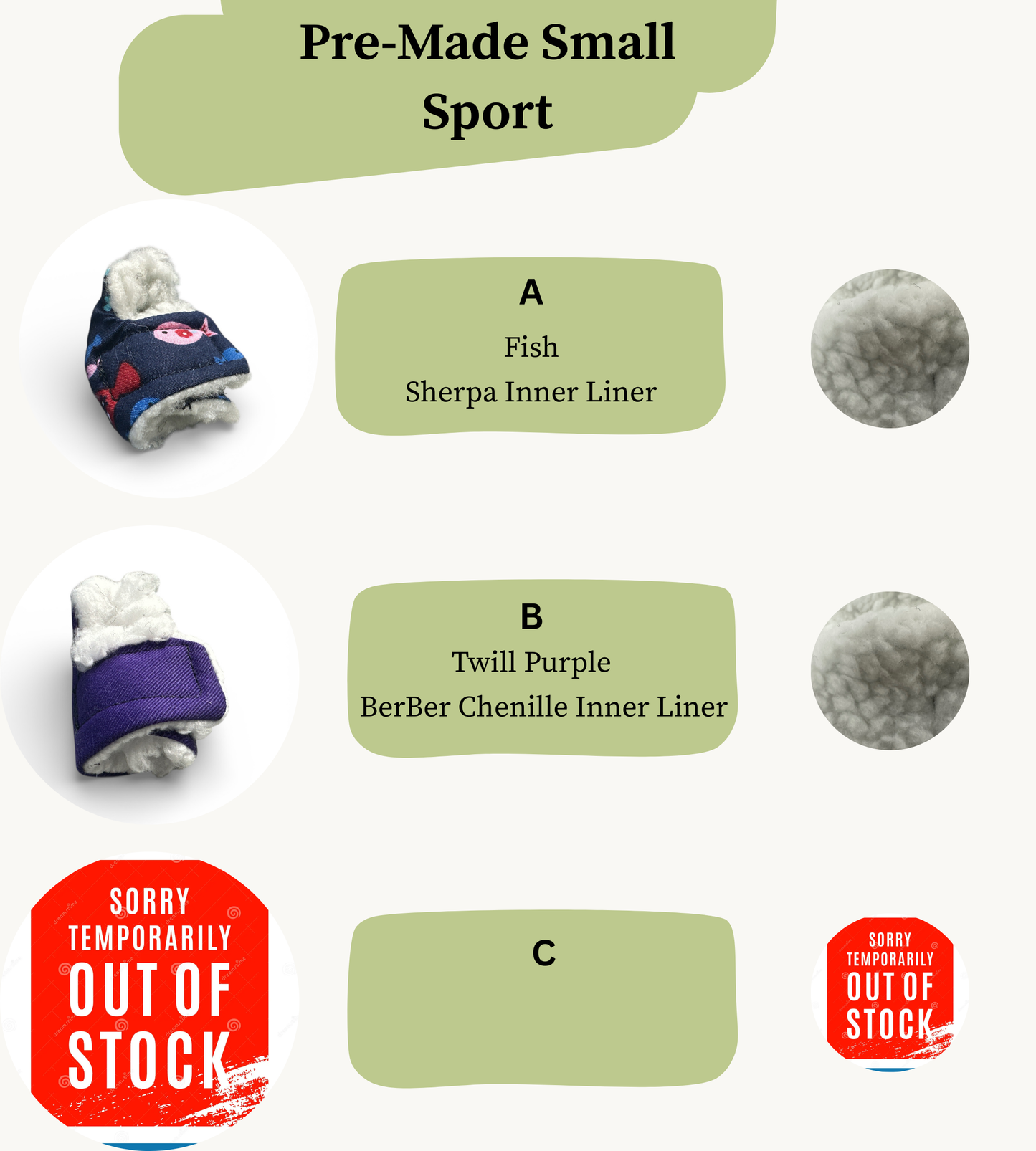 Pre Made Small Rabbit Socks (Sport)