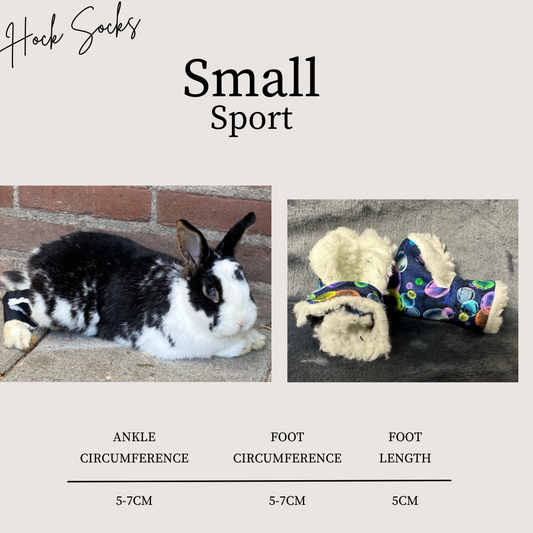 Size: Small Rabbit Hock Socks (Sport Socks)