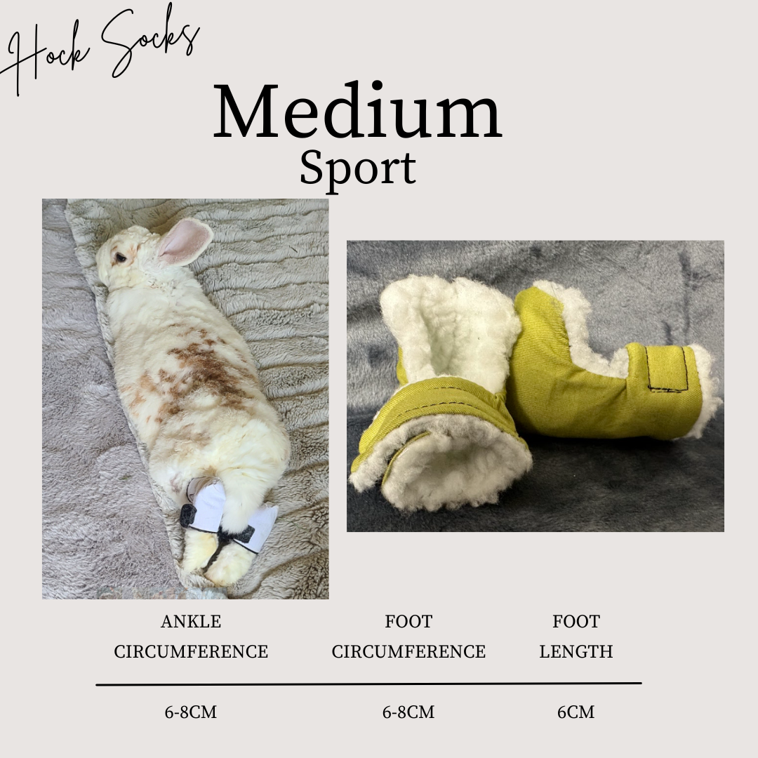 Size: Medium Rabbit Hock Socks (Sport Socks)