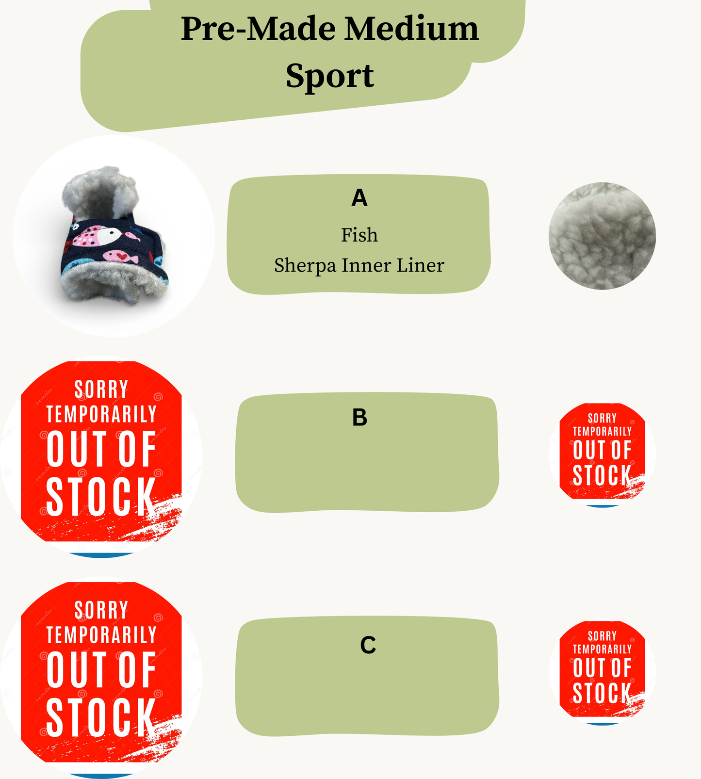 Pre Made Medium Rabbit Socks (Sport)