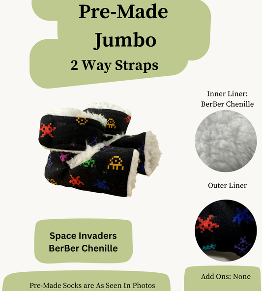 Pre Made Jumbo Rabbit Socks (2-Way)