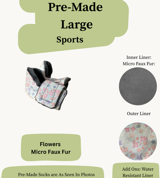 Pre Made Large Rabbit Socks (Sport)