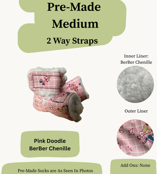 Pre Made Medium Rabbit Socks (2-Way)