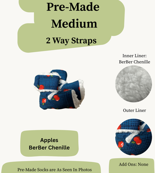 Pre Made Medium Rabbit Socks (2-Way)
