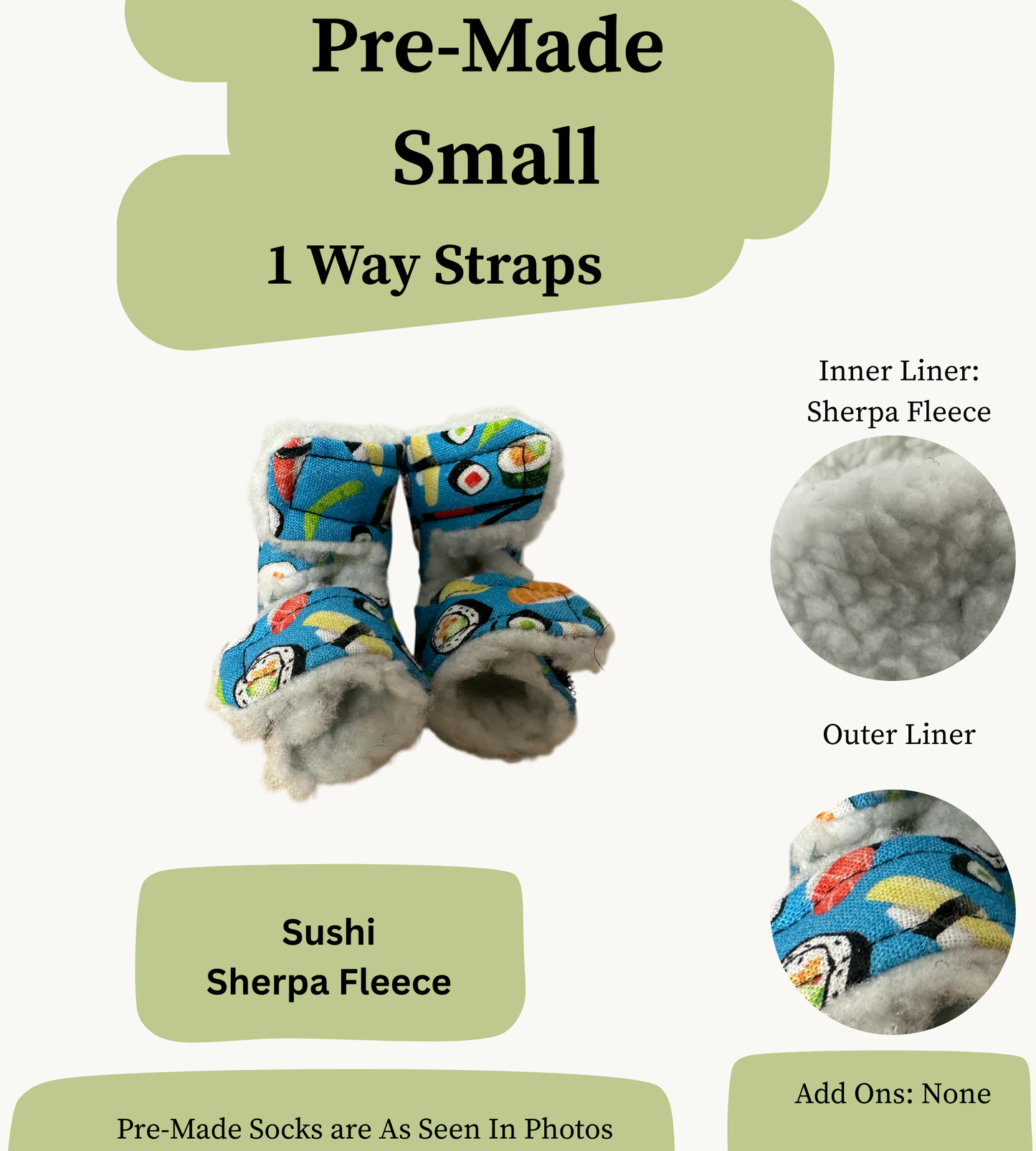 Pre Made Small Rabbit Socks (1-Way)