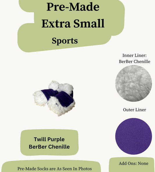 Pre Made Extra Small Rabbit Socks (Sport)