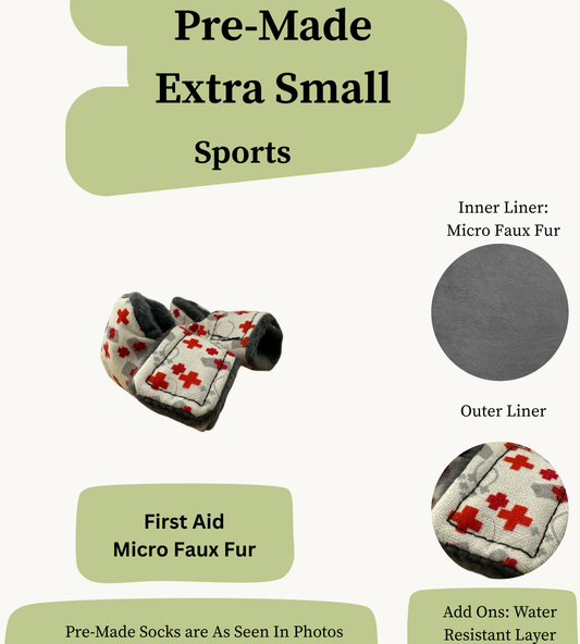 Pre Made Extra Small Rabbit Socks (Sport)