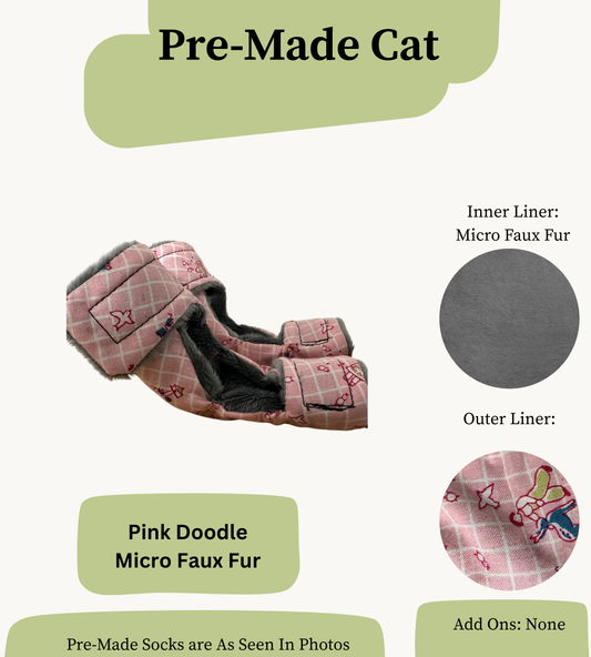 Pre Made Cat Socks