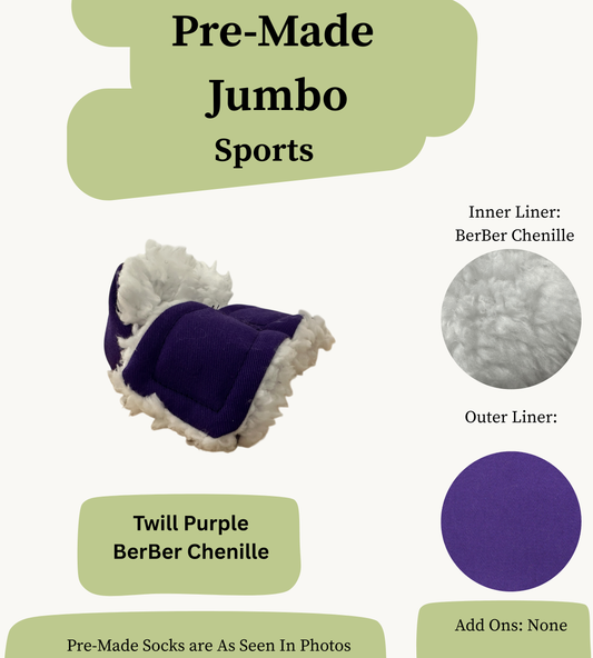 Pre Made Jumbo Rabbit Socks (Sport)
