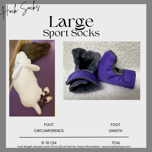 Size: Large Rabbit Hock Socks(Sport Socks)