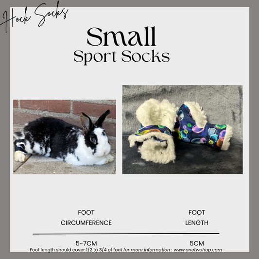 Size: Small Rabbit Hock Socks (Sport Socks)